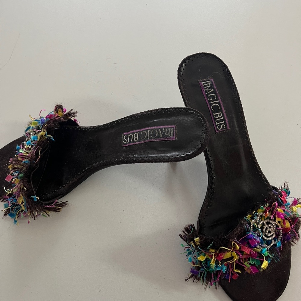 MagicBus Black and Multicolor Women's Shoes